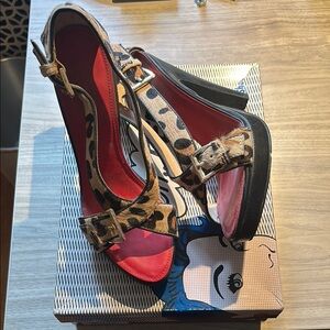 Oh Deer! Leopard cowhide heels.